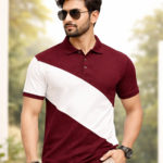 Stylish Color Block Polo T-Shirt for Men